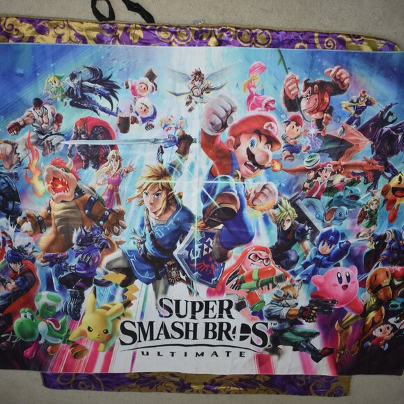 BIG58"x76" Super Smash Bros. Ultimate mural banner tapestry wall poster art flag - Picture 5 of 11